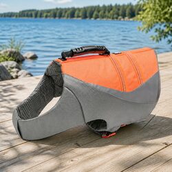 Your Pet's Safety: Friendly Orange Life Jacket XL