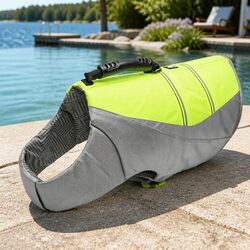 Your Dog's Safety in Water: XS Neon Yellow Life Jacket