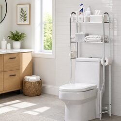 Organize Your Space with a Stylish 2-Tier Bathroom Rack