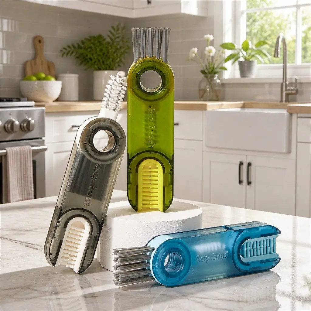 Cup Cleaning Brush Multi-Purpose Three-in-One Tool Set