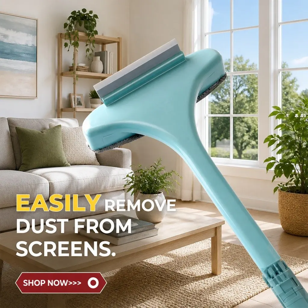 Double Sided Window Cleaning Brush Glass Cleaner Screen Multifunctional Tool