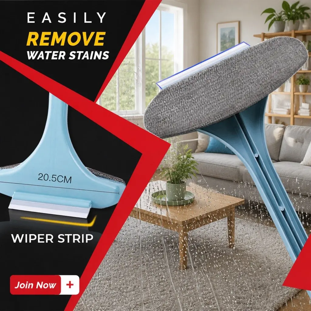 Double Sided Window Cleaning Brush Glass Cleaner Screen Multifunctional Tool