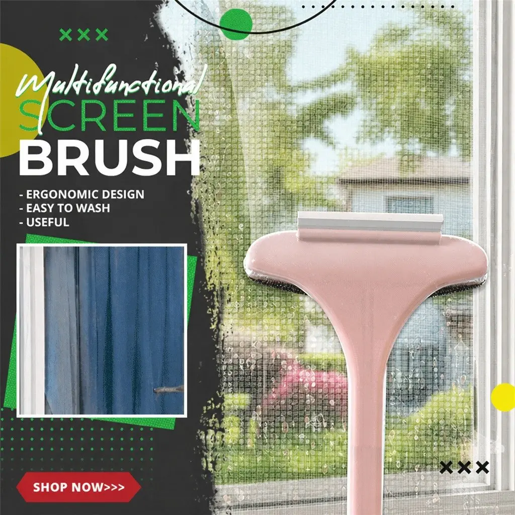 Double Sided Window Cleaning Brush Glass Cleaner Screen Multifunctional Tool