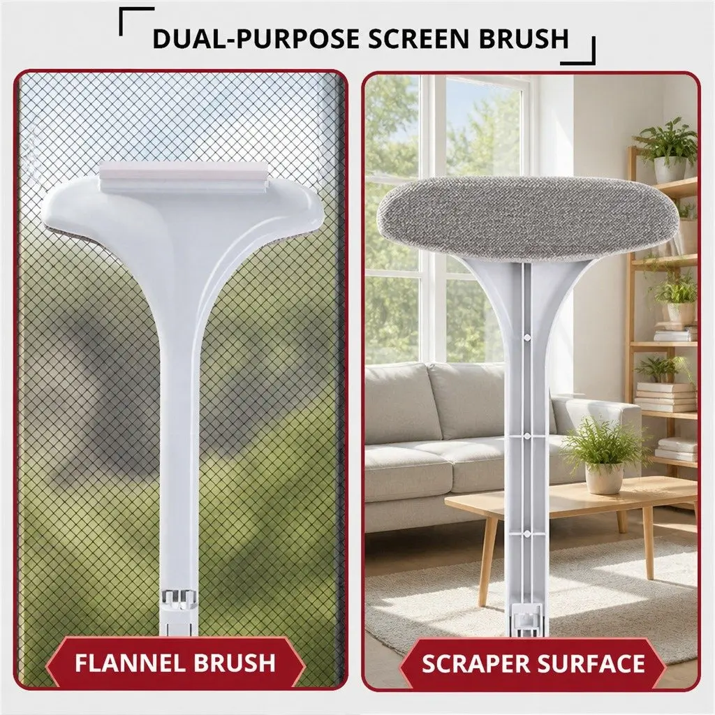 Double Sided Window Cleaning Brush Glass Cleaner Screen Multifunctional Tool