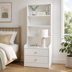 Your New Favorite Nightstand with Drawers and Shelves
