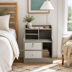 Your Friendly Bedside Table with Storage Convenience