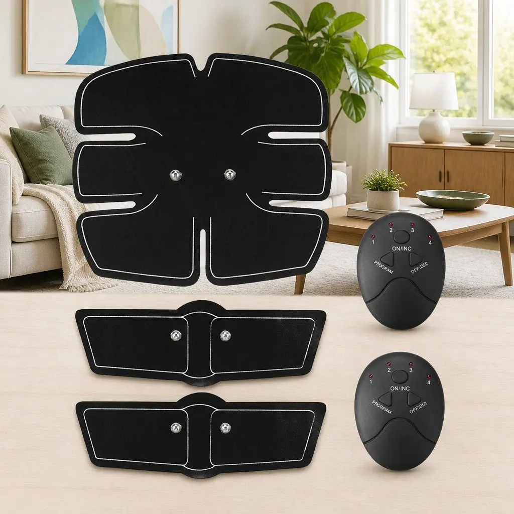 Abdominal Muscle Fitness Device Vibration Massage Heating Patch Equipment Toner