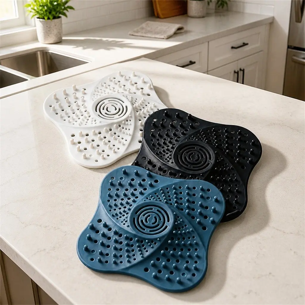 Silicone Drain Cover Odor Proof Anti Blocking Filter Kitchen Sink Toilet 13cm X 13cm X 2cm
