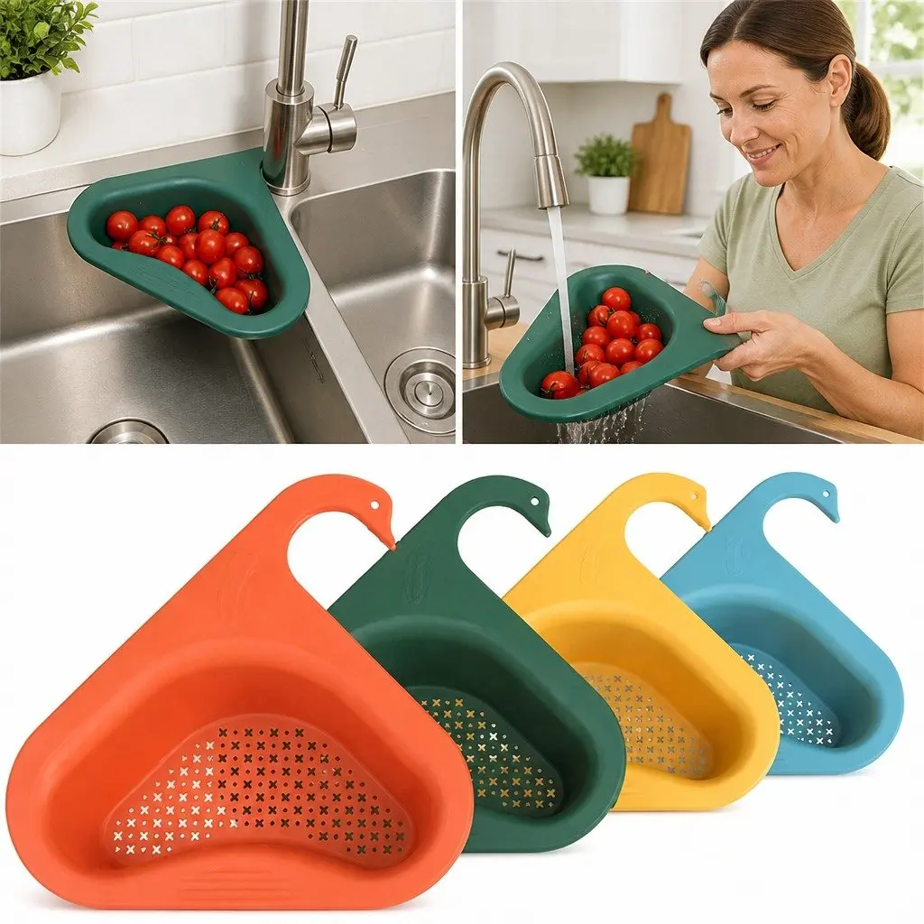 Non-Perforated Fruit Vegetable Basket Drainage Dang Type Dry Wet Separation