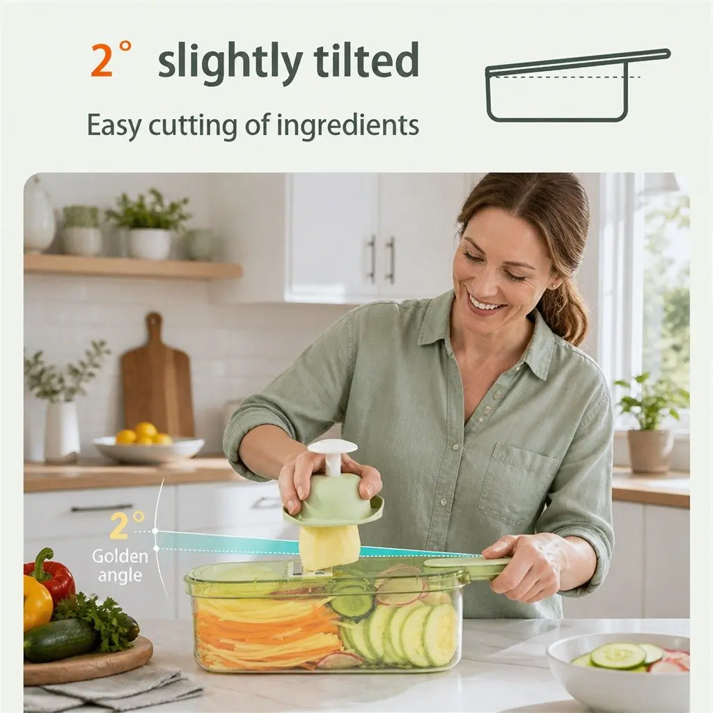 Fruit Vegetable Chopper Peeler Multi-Functional Kitchen Cutter Tool Slicer