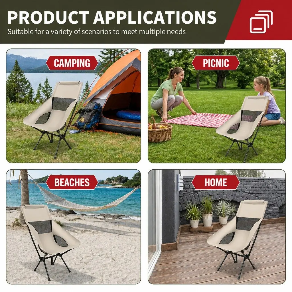 Portable Moon Chair for Outdoor Relaxation