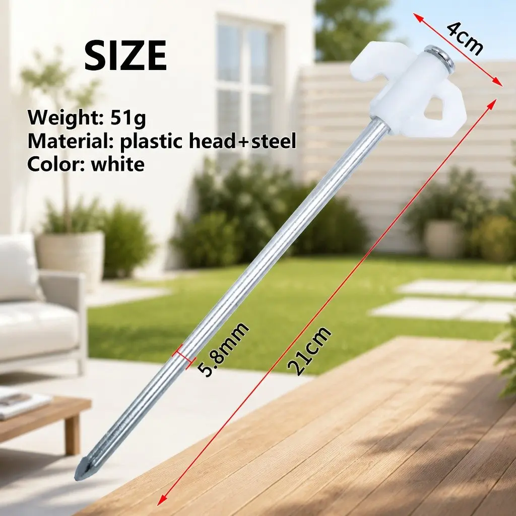 Camping Tent Pegs Windproof Reinforced Steel Luminous 20cm