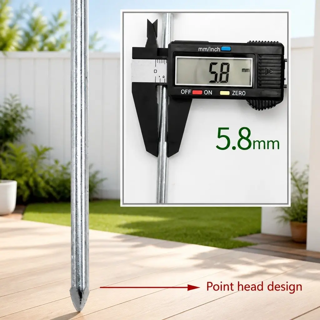 Camping Tent Pegs Windproof Reinforced Steel Luminous 20cm