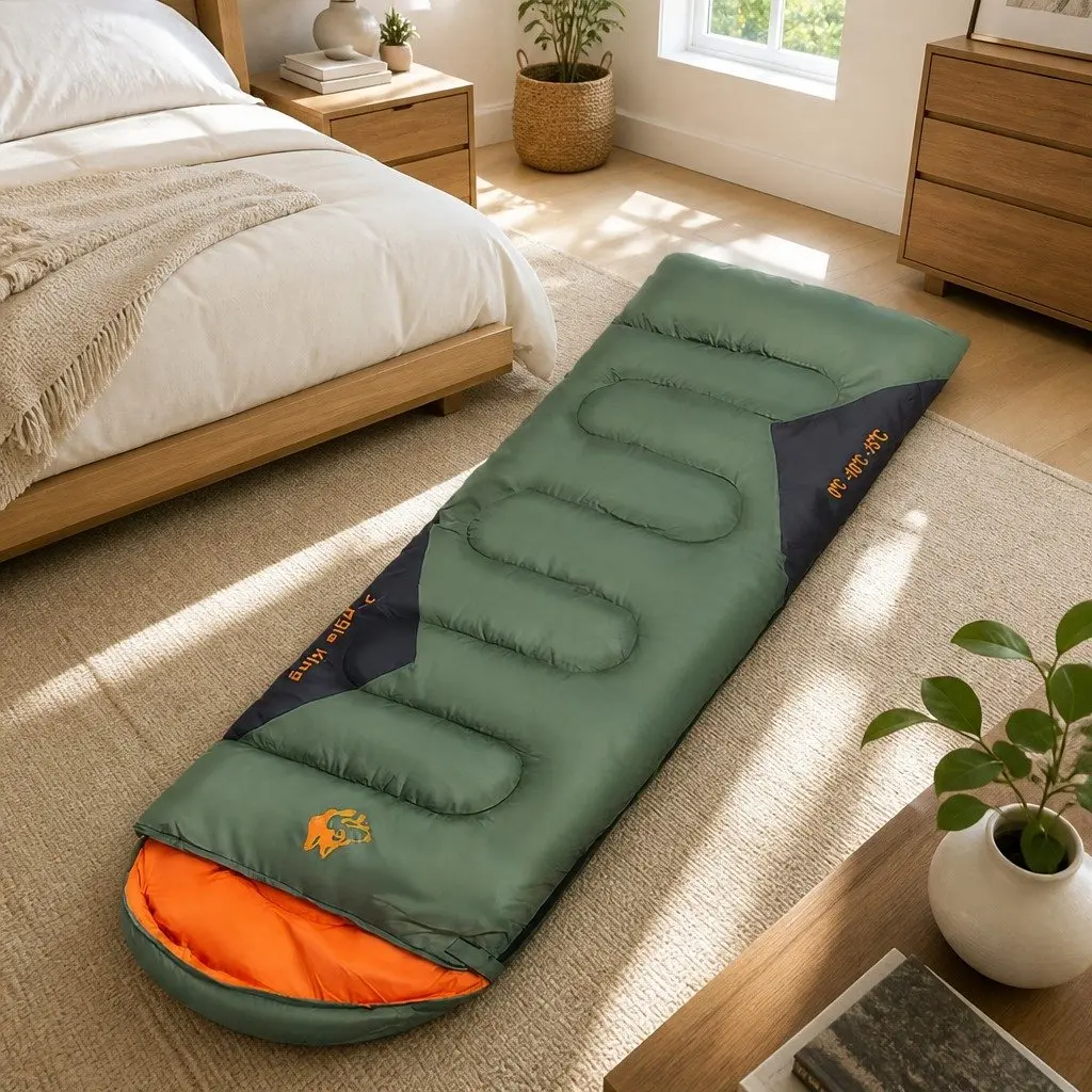 Outdoor Sleeping Bag Waterproof Envelope Rectangular Design Camping Quilt