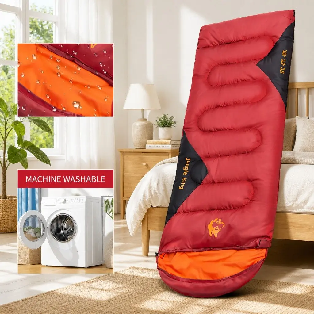 Rectangular Sleeping Bag Envelope Design Outdoor Camping Quilt Waterproof