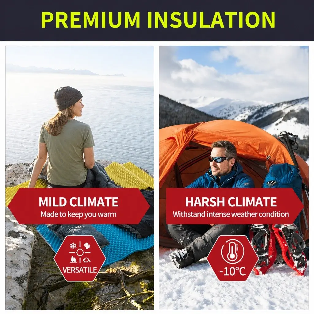 Rectangular Sleeping Bag Envelope Design Outdoor Camping Quilt Waterproof