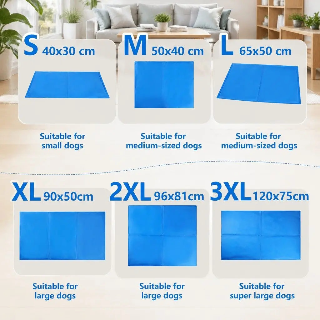 Pet Cooling Cushion Ice Mat Summer Comfort M Size