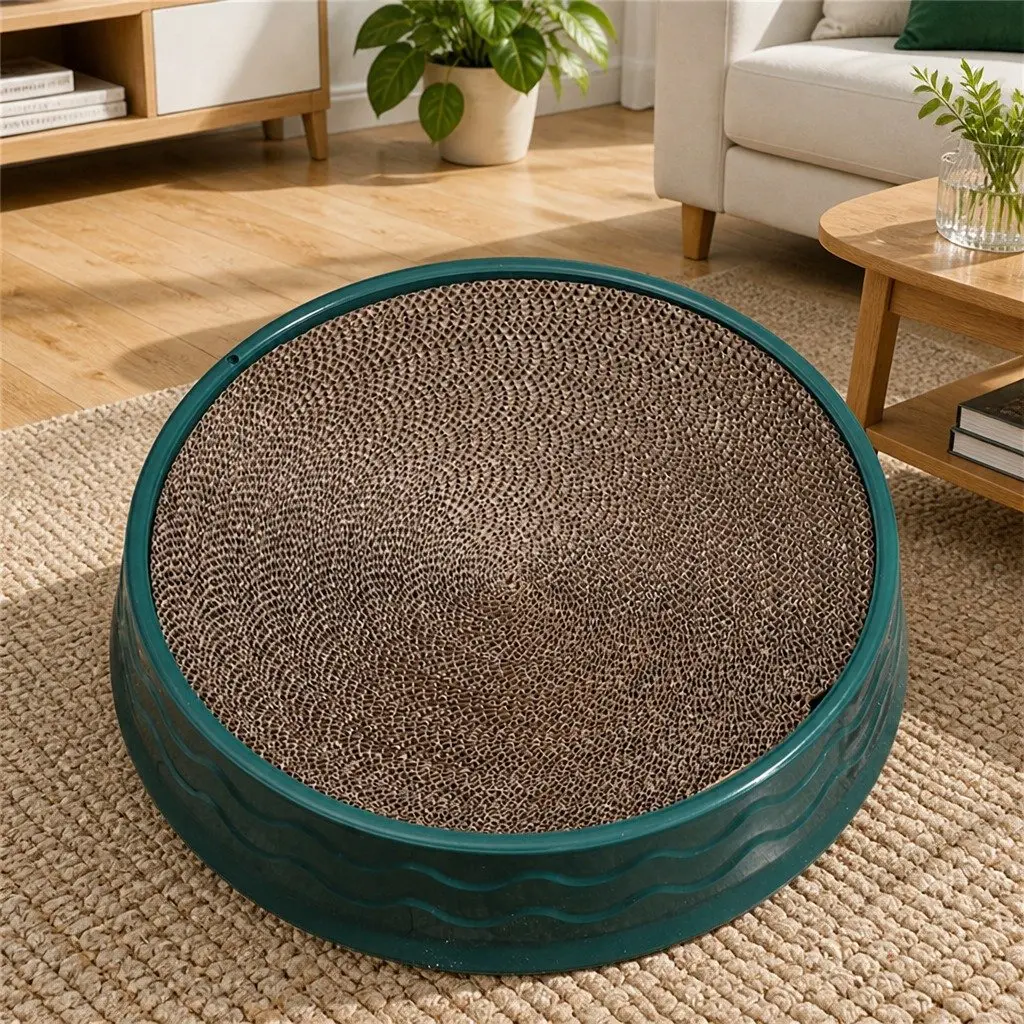 Cat Scratcher Corrugated Paper Round Ergonomic 42cmX8.5cm