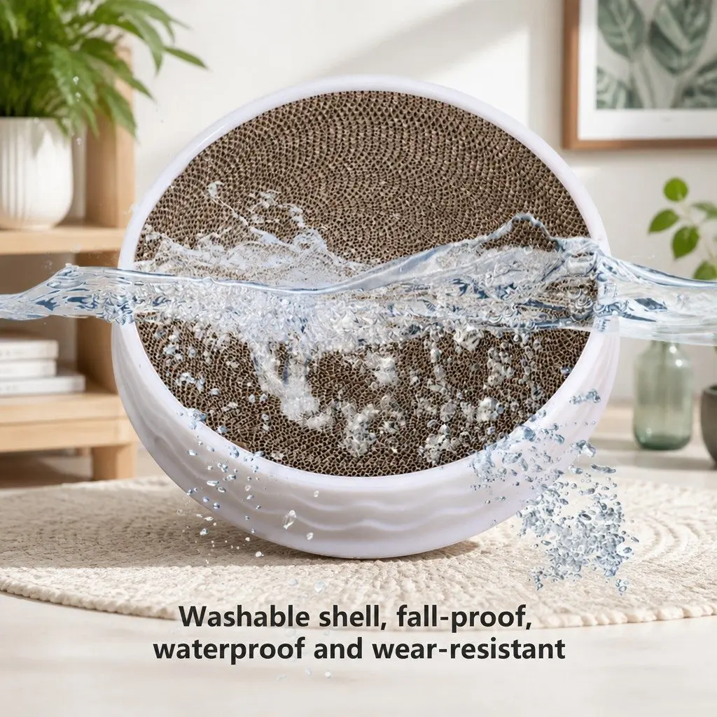 Cat Scratcher Corrugated Paper Round Ergonomic 42cmX8.5cm