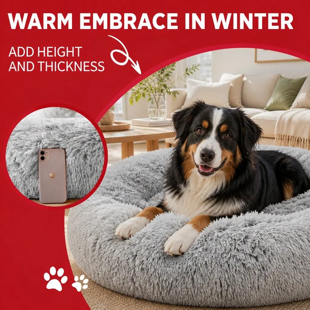 Pet Bed Cushion Bear Paw Soft Warm XXS Dog Kennel Mat Blanket Washable