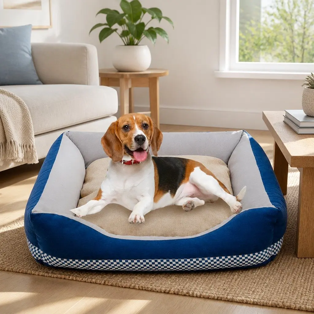 Dog Bed Soft Nest Cushion Washable Large