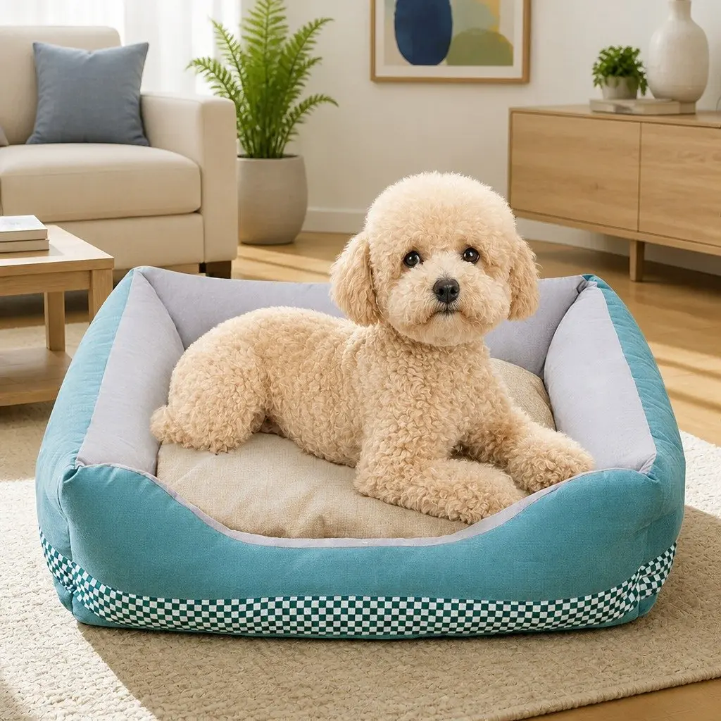 Pet Nest Checkerboard Dog Cat Sleeping Bed Four Seasons Universal Pet Supplies S