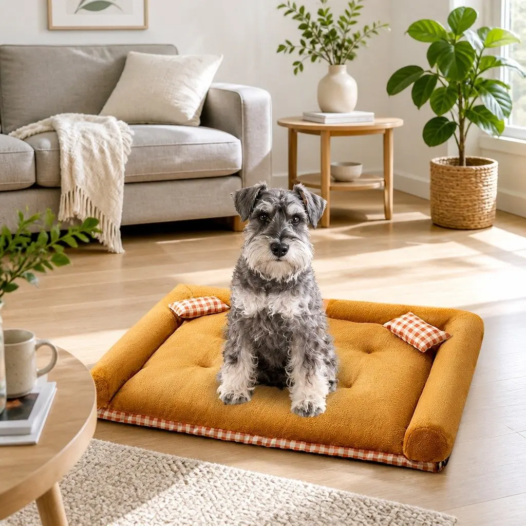 Dog Bed Super Soft Warm Removable Washable 60x50x12cm