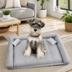 Pet Calming Bed Soft Sleeping Mat Nest Warm Detachable Pad Dogs Cats Kennels