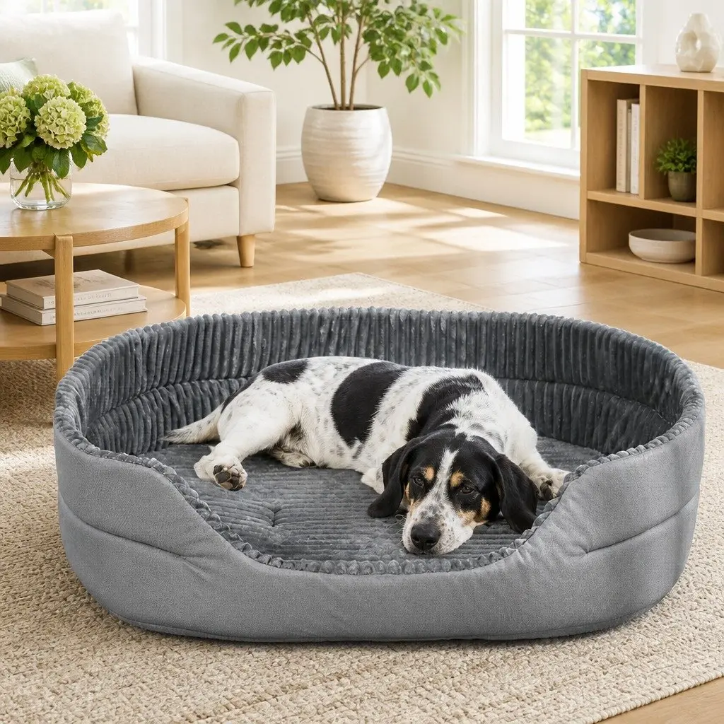 Calming Pet Bed Soft Warm Sleeping Sofa Nesting Mat Dogs Cats Portable Washable
