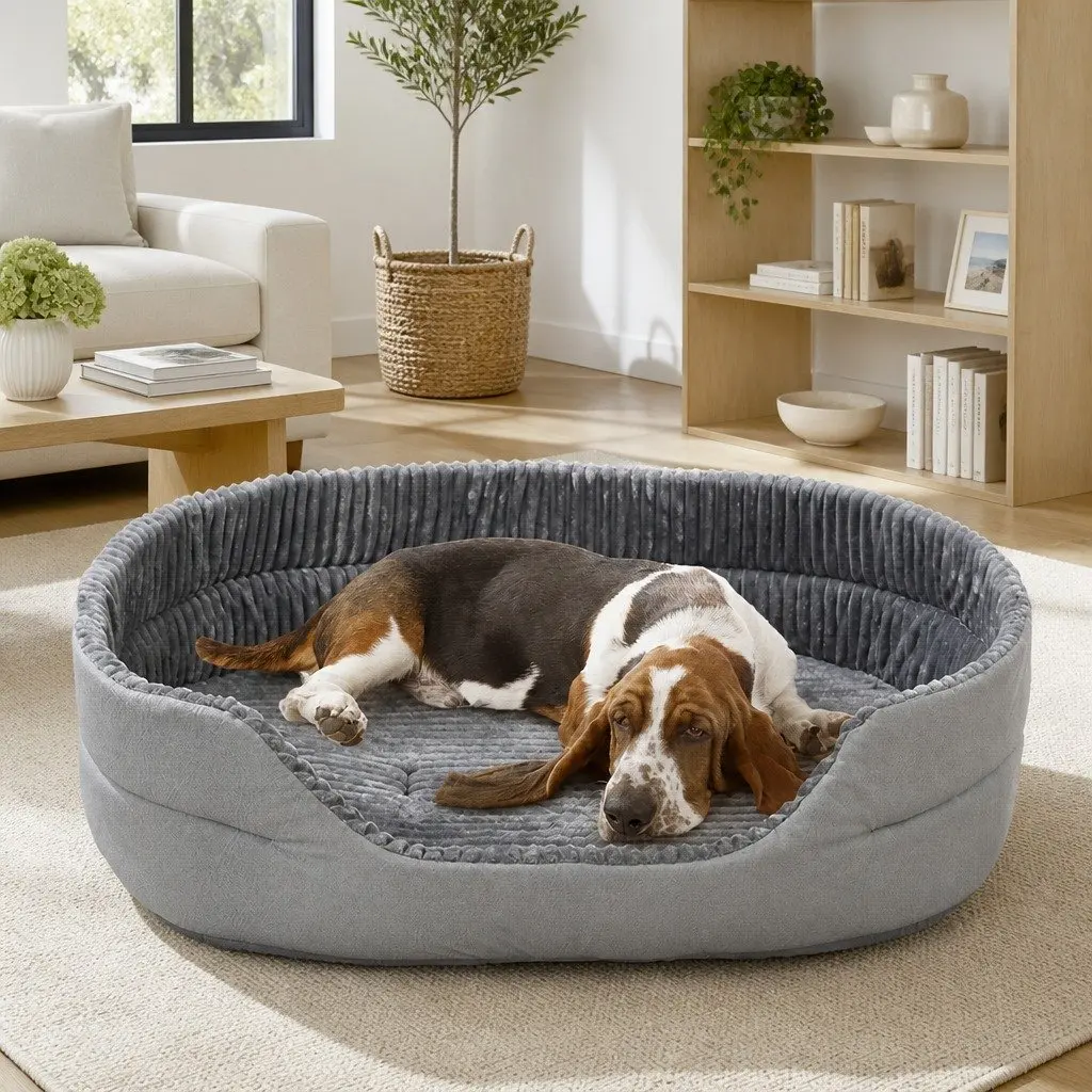 Calming Pet Bed Soft Warm Sleeping Sofa Nesting Mat Dogs Cats Portable Washable