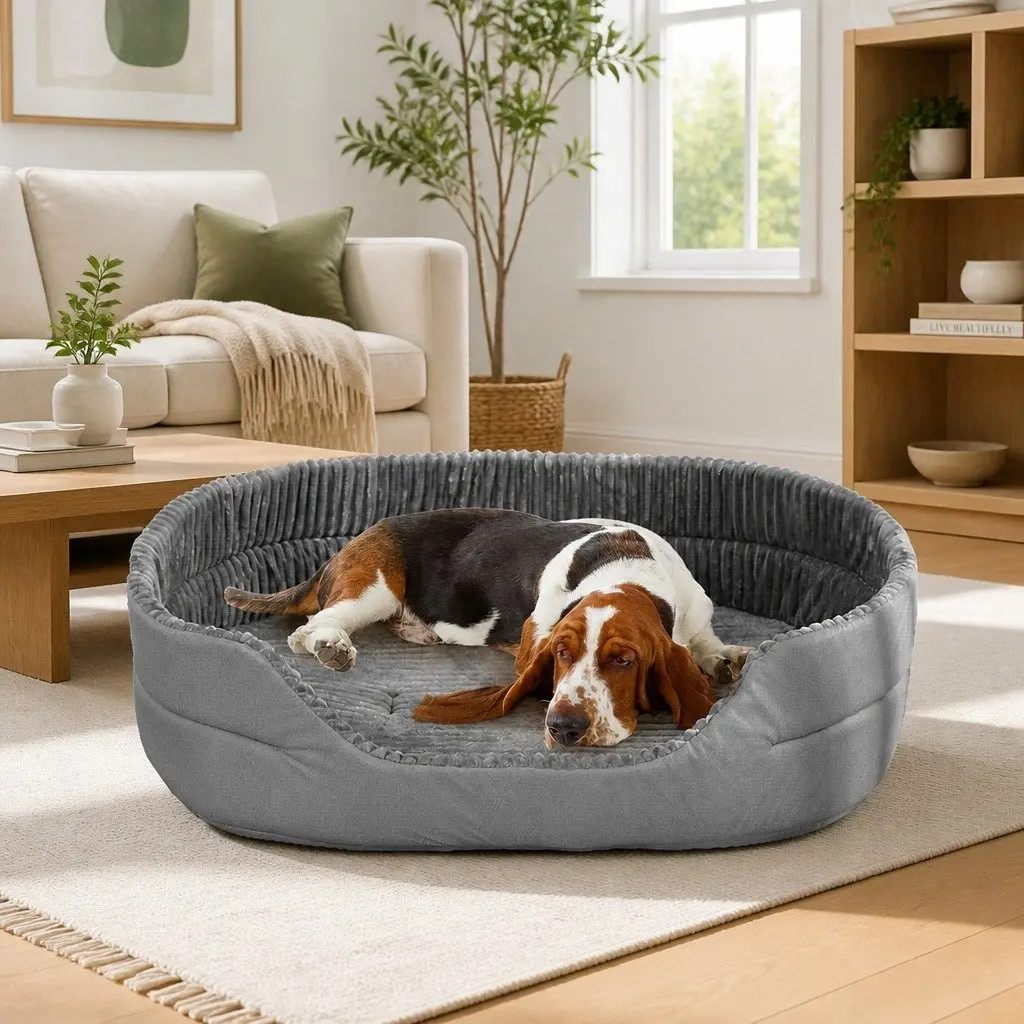 Calming Pet Bed Soft Warm Sleeping Sofa Nesting Mat Dogs Cats Portable Washable