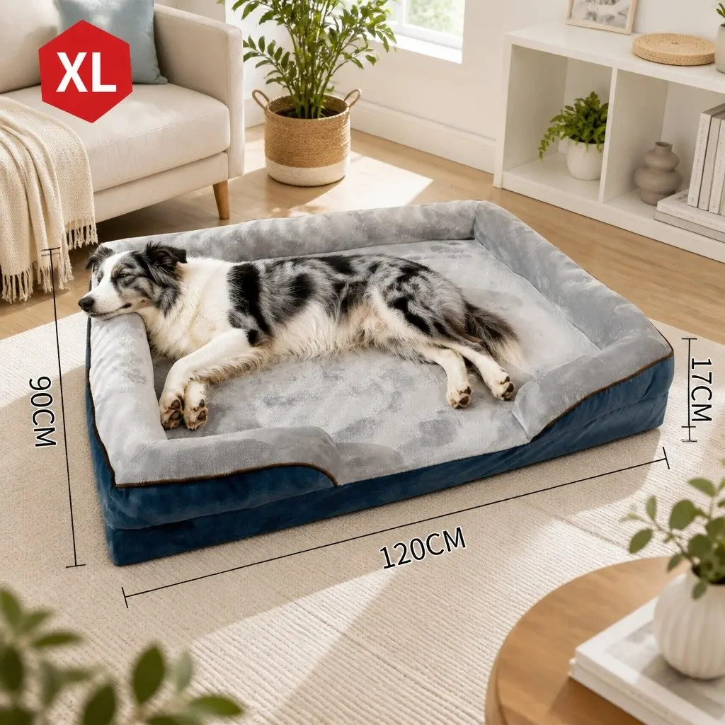 Large Dog Bed Sofa Thickened Sponge Cushion XL Size