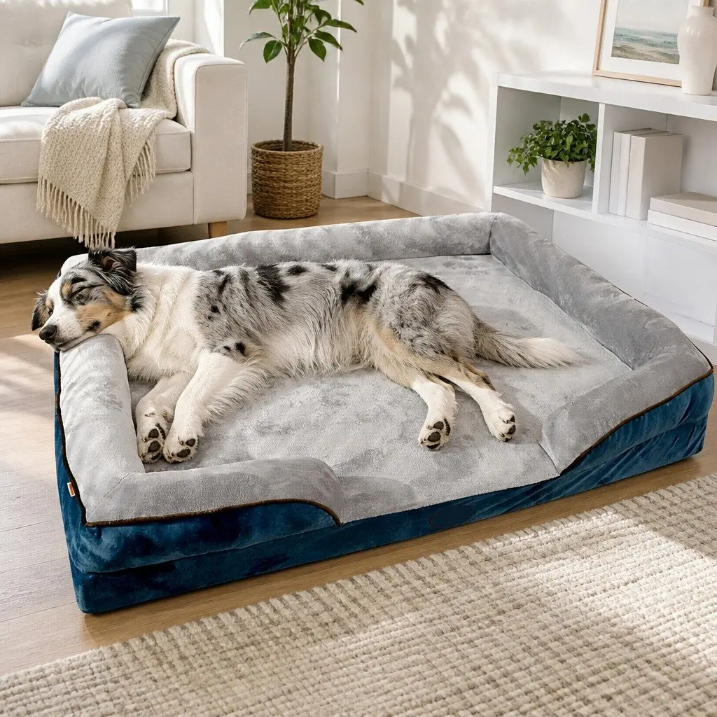 Large Dog Bed Sofa Thickened Sponge Cushion XL Size