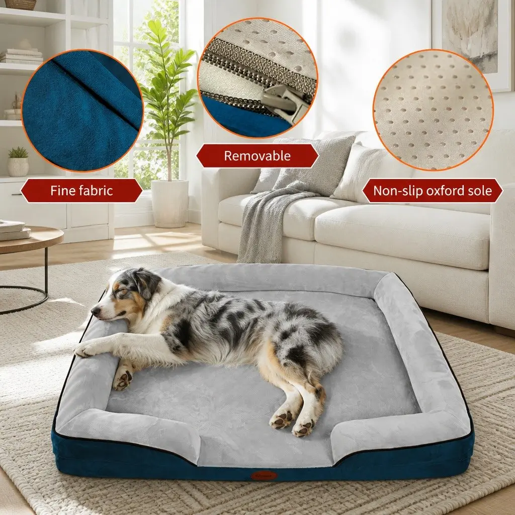 Large Dog Bed Sofa Thickened Sponge Cushion XL Size