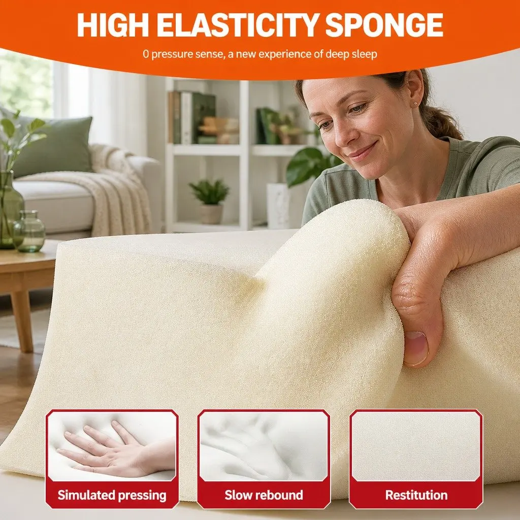 Dog Sofa Bed Thickened Sponge Cushion 60x50x17cm Detachable Washable Cover
