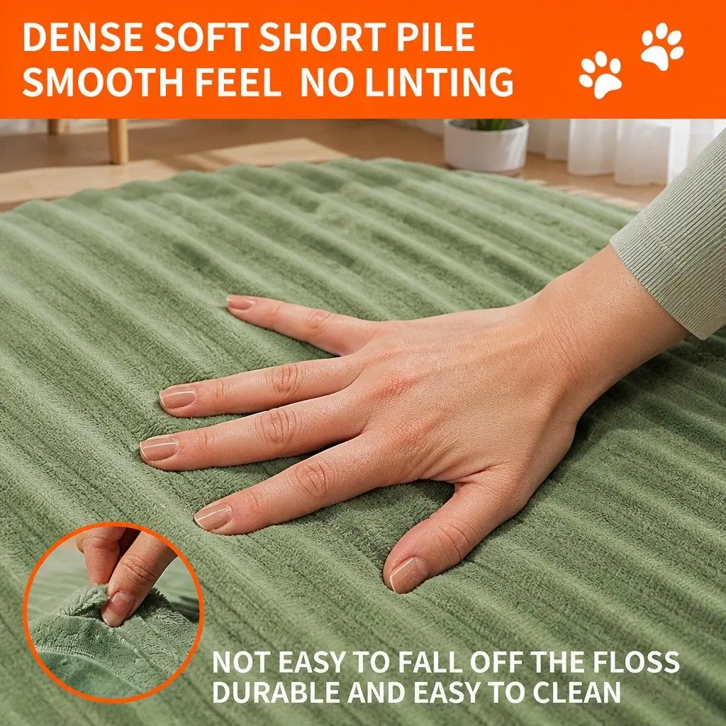 3D Semi-Enclosed Pet Nest Bed Avocado Cushion 50x35cm