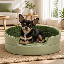 Welcoming Avocado Pet Bed for Your Furry Companion