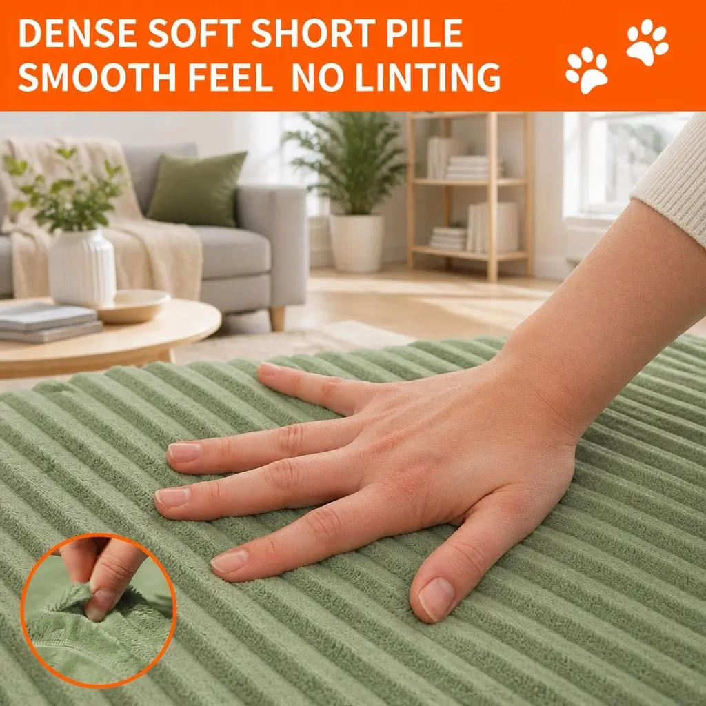 Large 3D Semi-Enclosed Pet Nest XL Striped Avocado Comfortable Cat Dog Bed