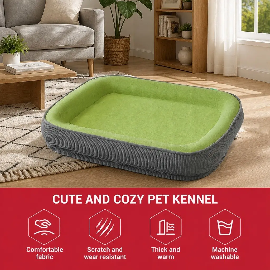 Pet Dog Cat Bed Warm Cushion Waterproof Sleeping Mat Basket House Supplies