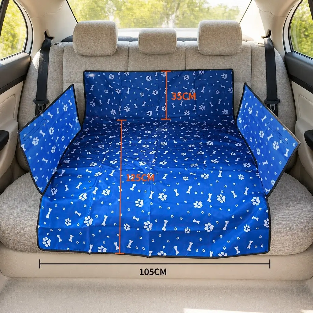 Pet Car Seat Cover Waterproof Nonslip Back Seat Protector Mat 155x105x35cm