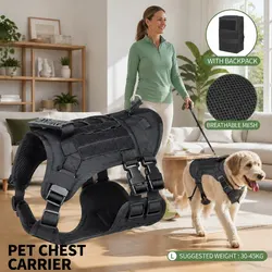 Friendly Dog Chest Vest Harness with Convenient Features