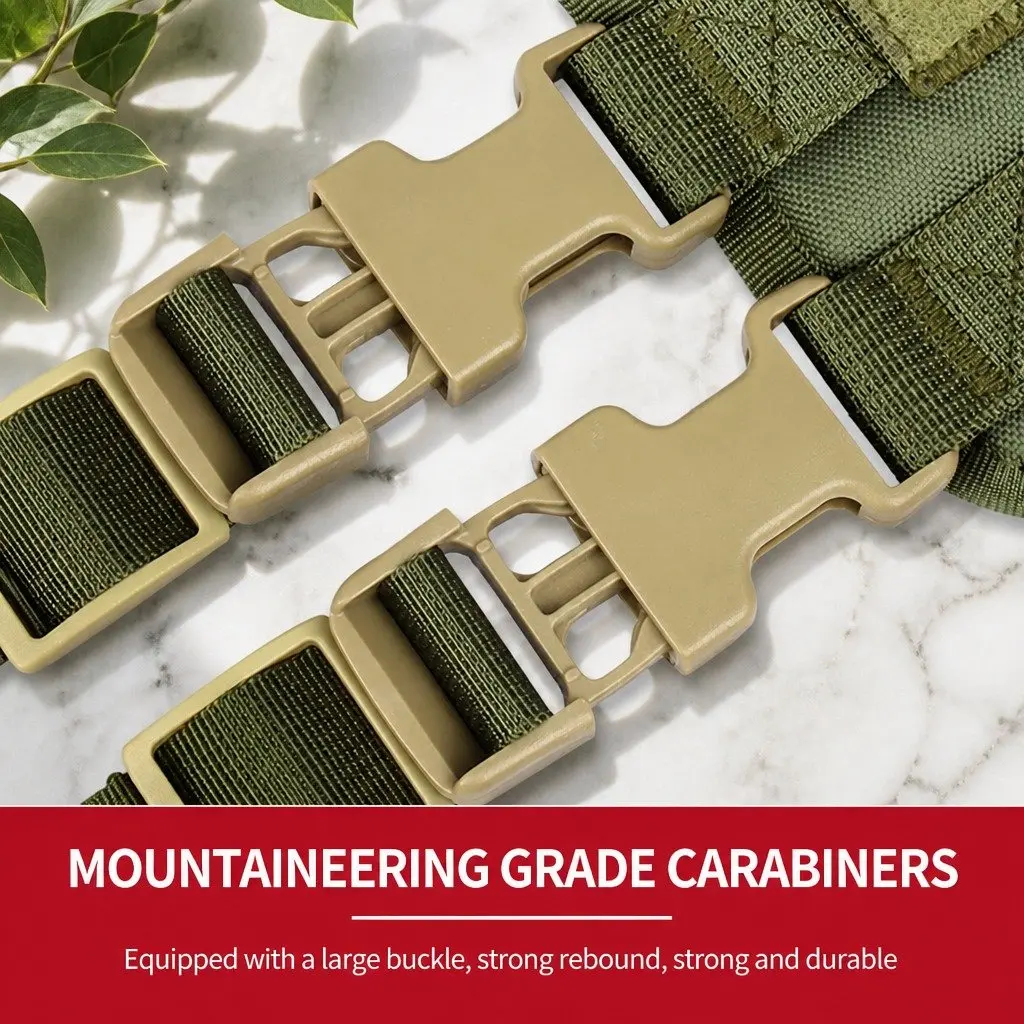 Tactical Chest Rig Outdoor Gear Organizer with Poop Bag Holder Green Strap