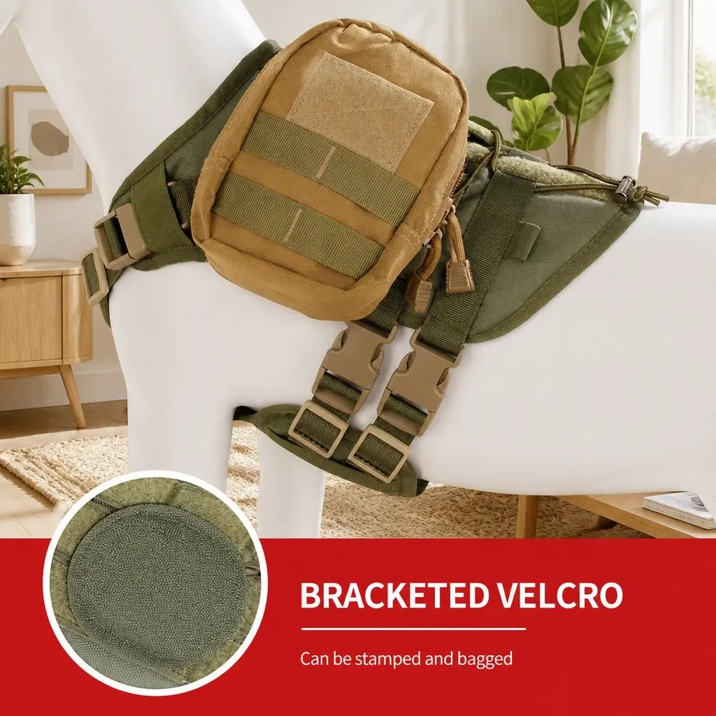 Tactical Chest Rig Outdoor Gear Organizer with Poop Bag Holder Green Strap