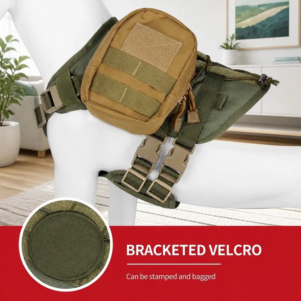 Dog Chest Harness with Back Bag Pet Walking Leash Strap Artifact Supplies