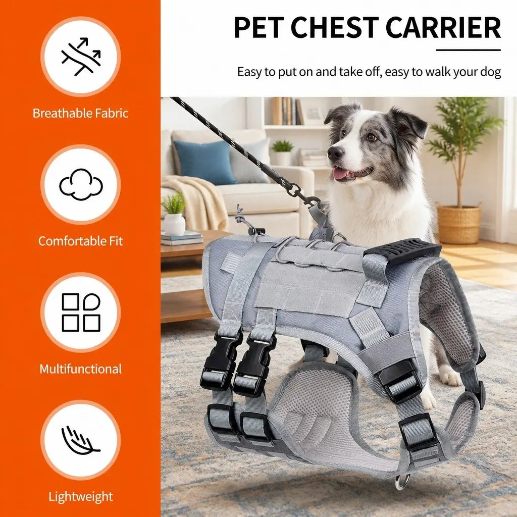 Small Dog Cat Vest Harness Leads Walking Leash Mesh Clothes Collar Pet Accessory