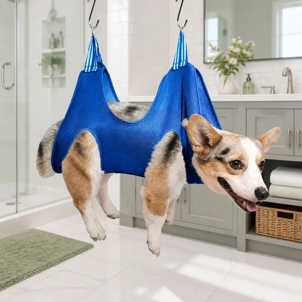 Pet Grooming Hammock For Medium-Sized Cats Dogs Nail Trimming Care Support Bag