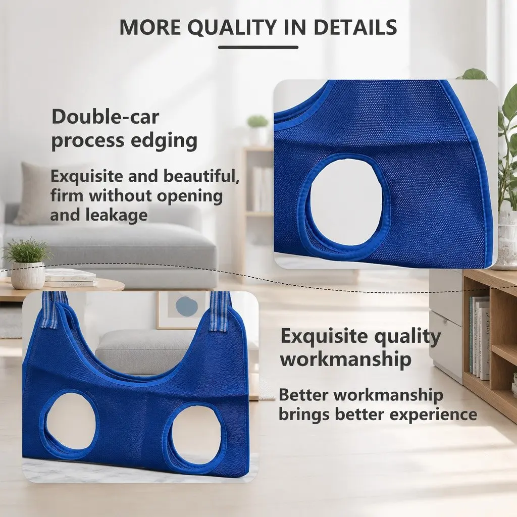 Pet Grooming Hammock for Small Medium Pets Breathable Cloth 60cmX47cmX13cm