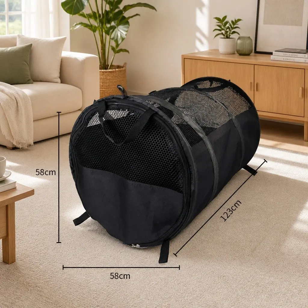 Pet Carrier Travel Bag Foldable Breathable Large 123x58x58cm