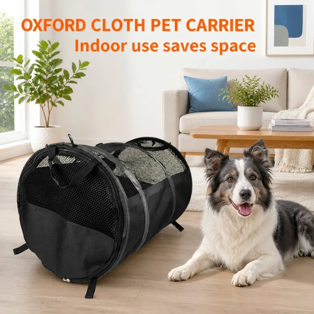 Pet Carrier Travel Bag Foldable Breathable Large 123x58x58cm