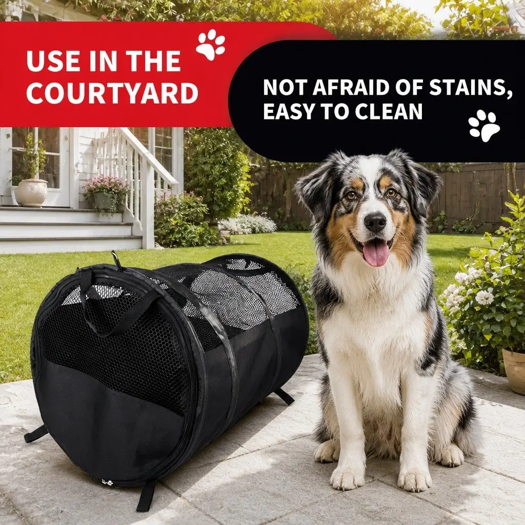 Pet Carrier Travel Bag Foldable Breathable Large 123x58x58cm